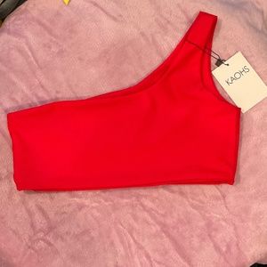 BNWT KAOHS SKATE BOHO SURF BECKY TOP RED SIZE SMALL